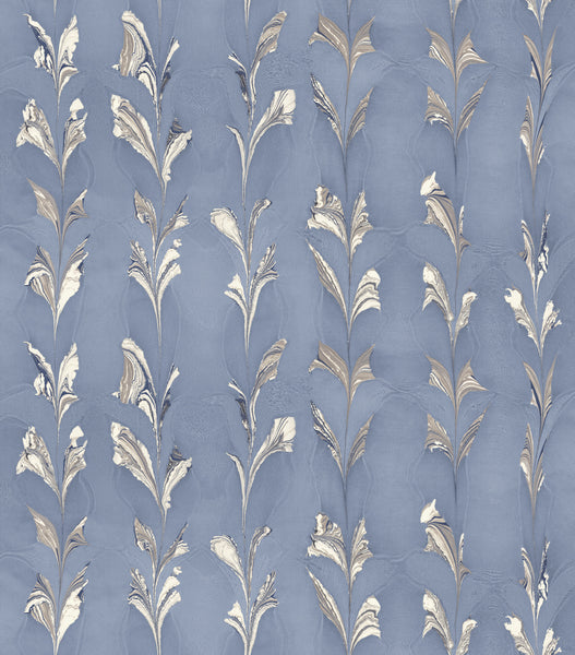 CLIMBING VINES WALLPAPER / BLUE ASH